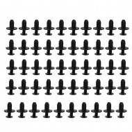 50 pcs Car Plastic Rivet Fastener Mud Flaps Bumper Fender Push Clips For Toyota