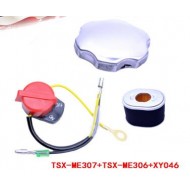 Air Filter Fuel Tank Cap Switch Kit For HONDA GX160 GX200 Generator