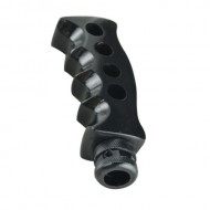 Universal Black Slotted Pistol Grip Handle Manual Gear Stick Shift Knob Shifter