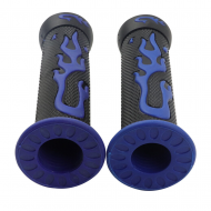 FITS YAMAHA ATV BRUIN BANSHEE BLASTER GEL HAND GRIPS BLUE RUBBER HANDGRIP SET