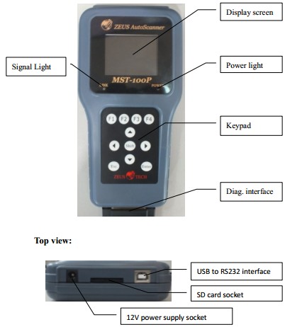 MST-100P Motorcycle Scanner