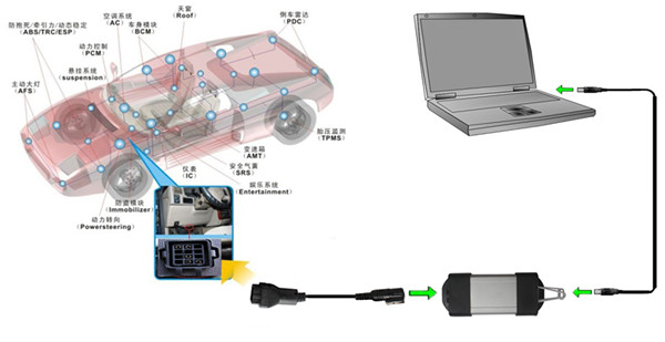 Can Clip for Renault 12 Pin Cable Connection